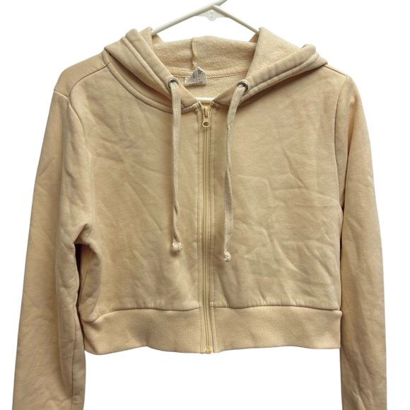 Rosio Cropped Zip Up Hoodie Sweatshirt - Picture 1 of 7